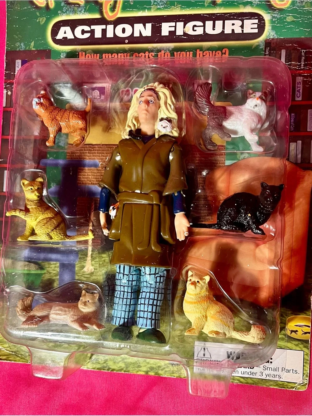 NIB! Crazy Cat Lady Action Figure by Accoutrements